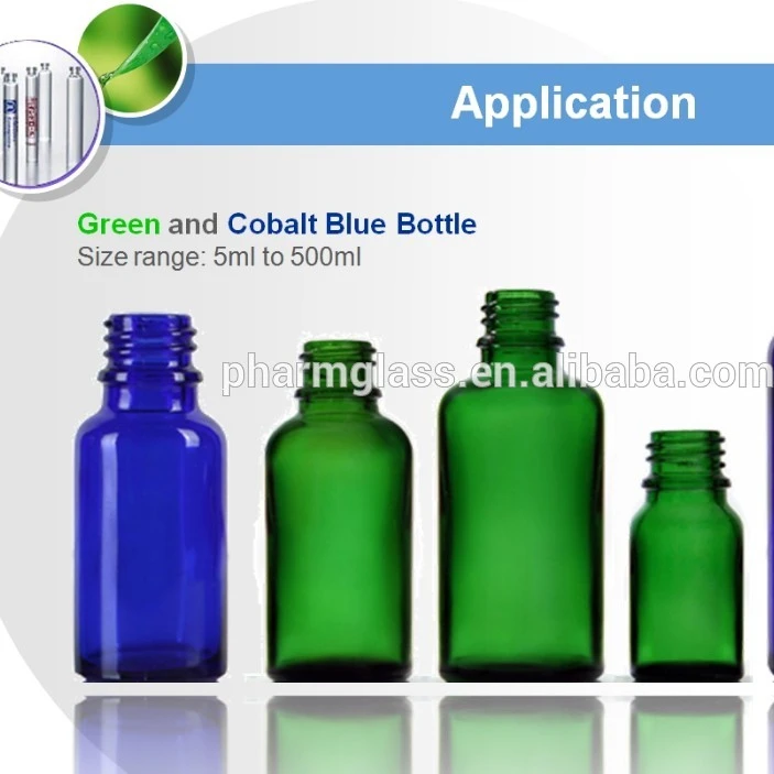 20ML COBALT BLUE GLASS DROP DISPENSING BOTTLE DIN 18MM  FOR ESSENTIAL OIL