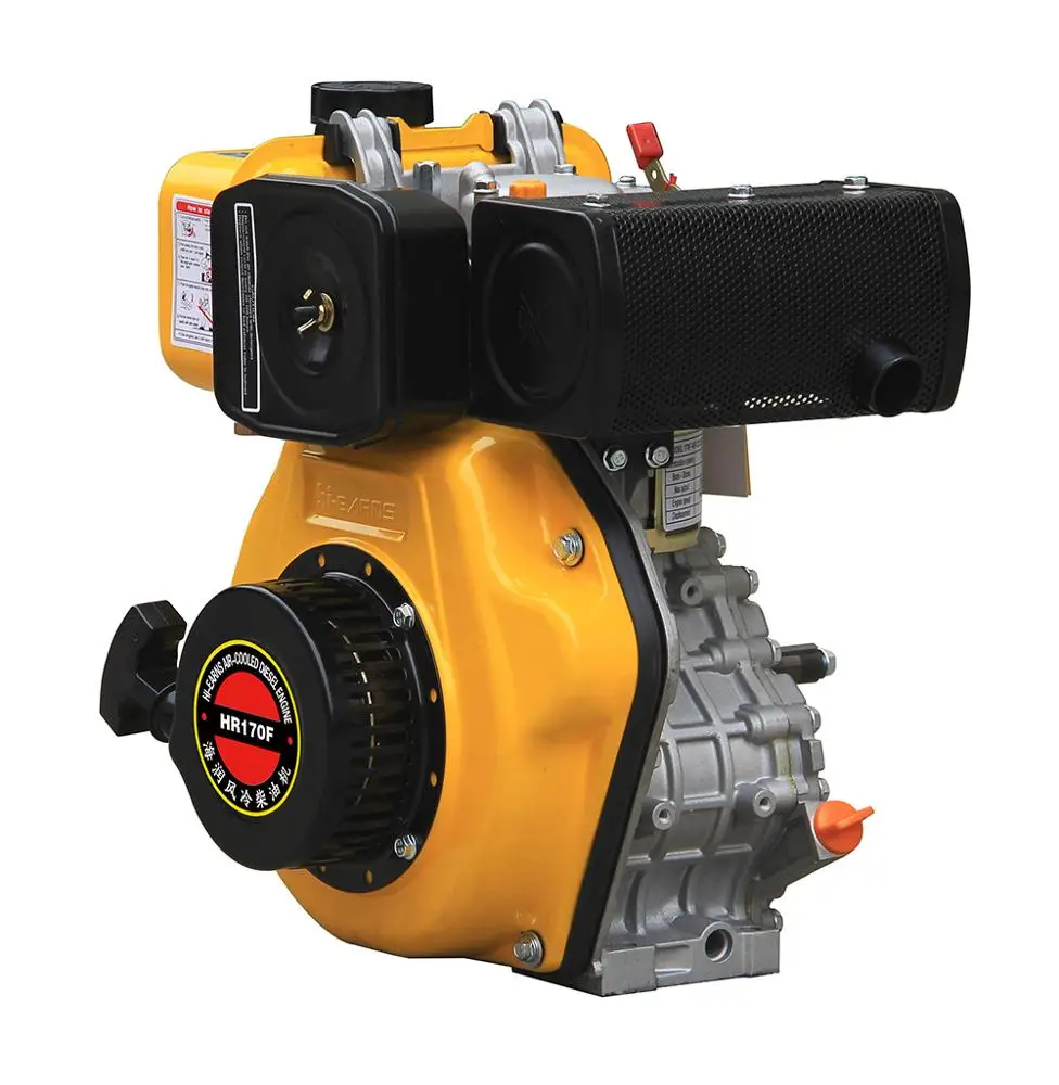 Chinese 170F Air-cooled single cylinder 4-stroke recoil start  diesel engine