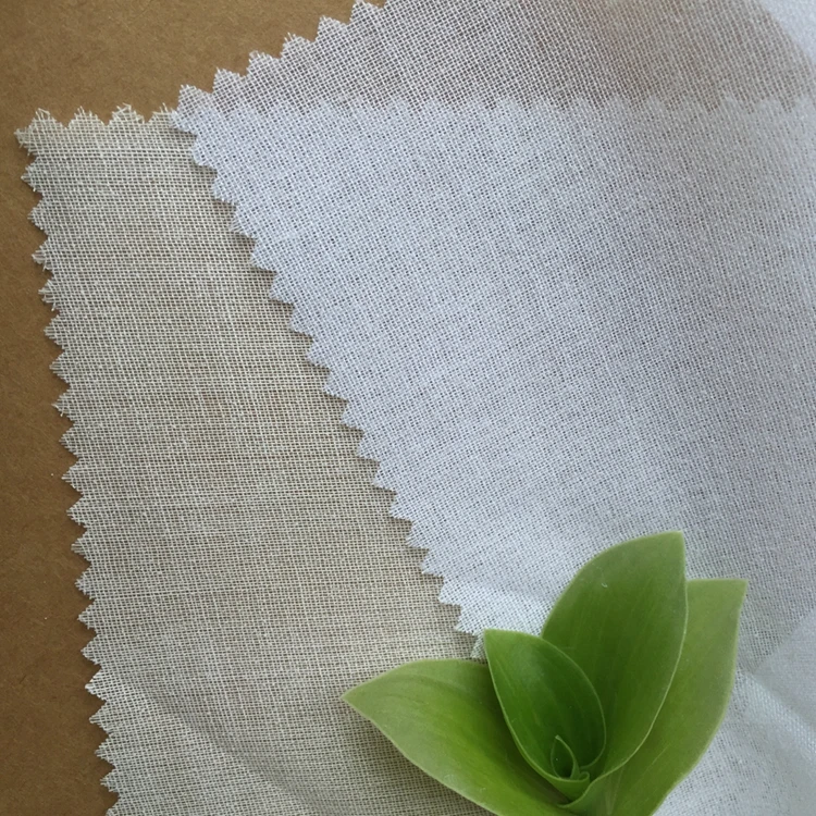 Custom Weight Garment 100% Cotton Woven Fusible Interlining