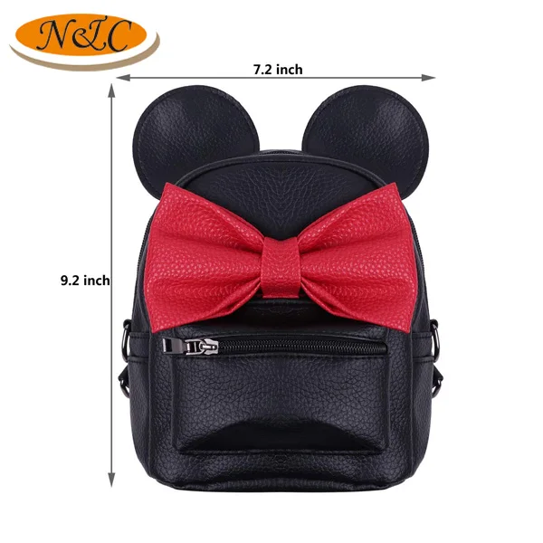 Kids Little Girls Cute Mini PU Leather Backpack