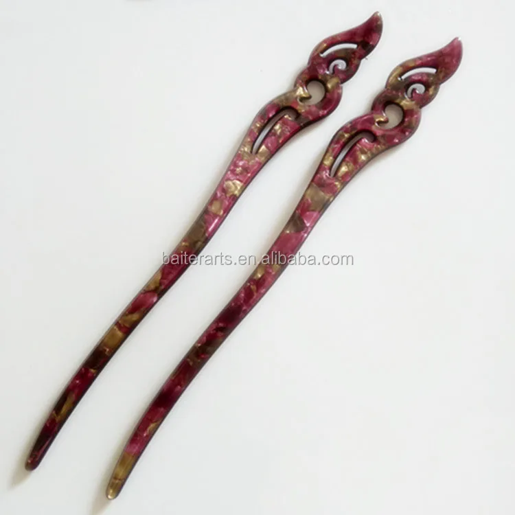 
Personalized Retro Hair Accessories Cellulose Acetate Acrylic Hair Pin Hair Stick For Women 