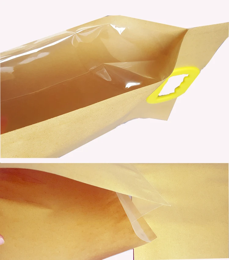 china supplier 5kgs kraft paper rice 10kgs packaging bags with handle