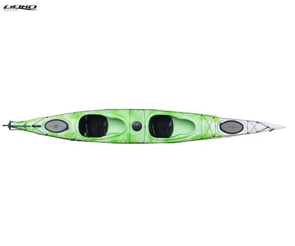 5.2 meters Sea Touring Kayak Double Ocean Kayak  For Sale Plastic Racing Kayak