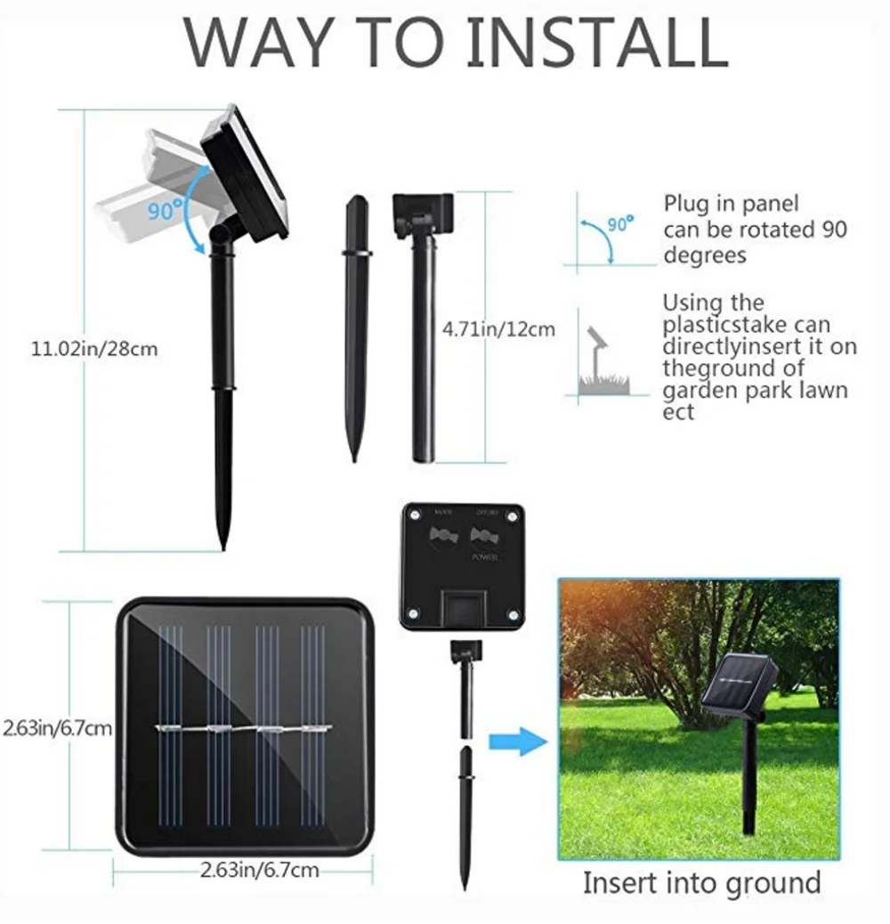 Solar Powered Led Rope Light for Christmas holiday decoration