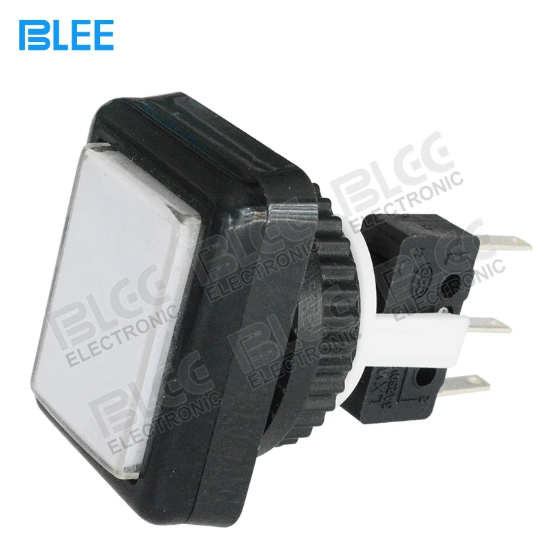 Arcade machine parts factory direct wholesale 5 Pin zero delay illuminated switch square LED arcade push button