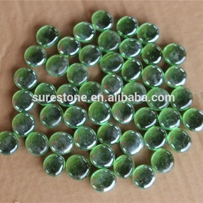 decorative coloured glass pebbles artificial clear glass stone Irregular Glass Pebbles For Swimming Pool