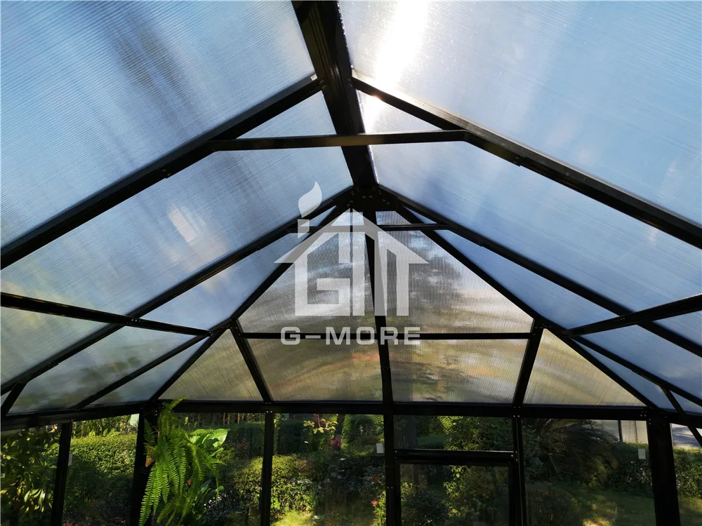 
G-MORE High Quality aluminum frame glass Garden Room prefab house 