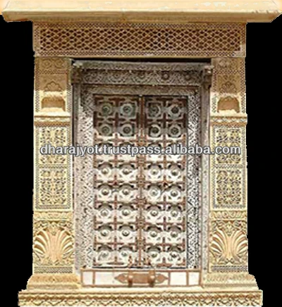 
Yellow sandstone carved jharokha window 