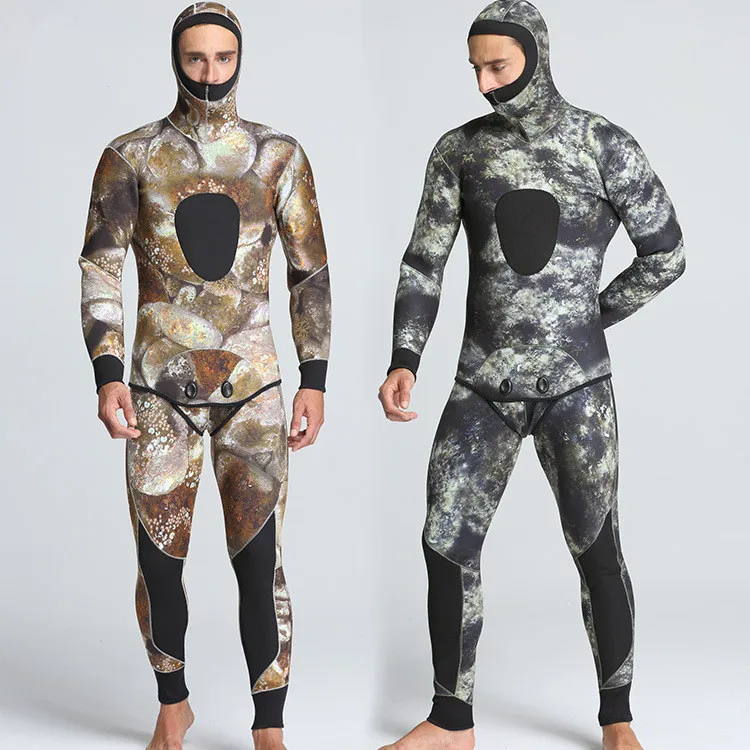 Wholesale Diving Suit Men 5mm Full Surfing Wetsuit Hoodie Snorkeling Jumpsuit