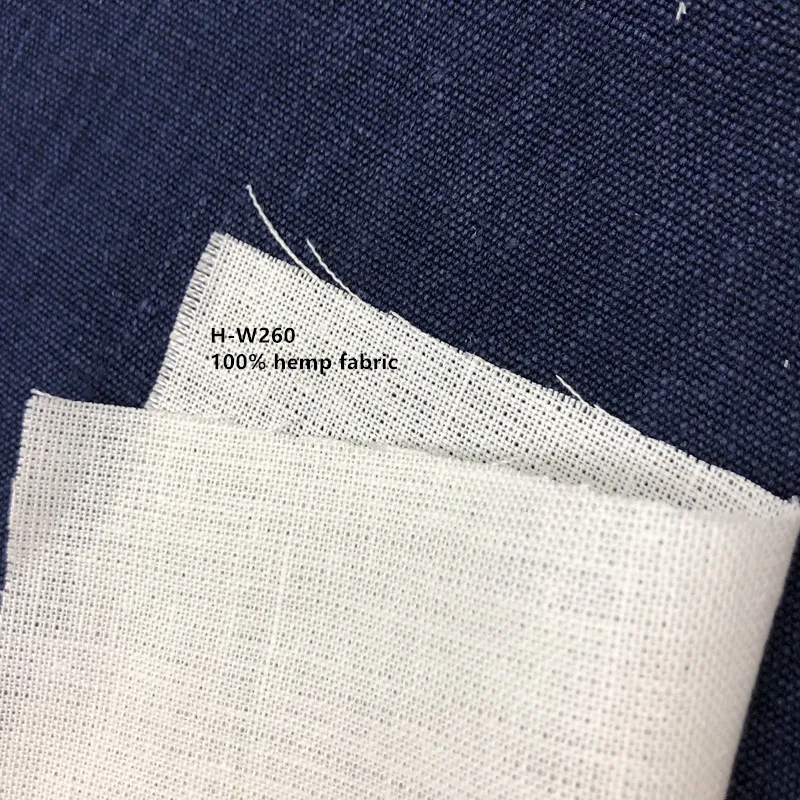 
Washed 100% Hemp Fabric For Garment And Shirt , Natural 260gsm Hemp Fabric In Stock 