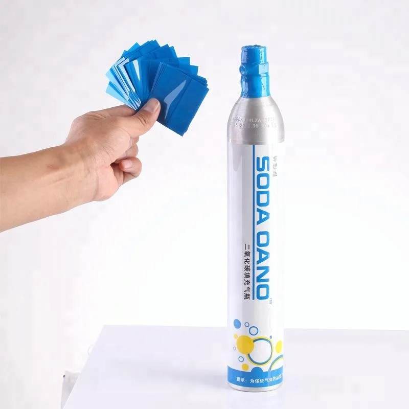 co2 gas cylinder for soda maker shrink label sleeve
