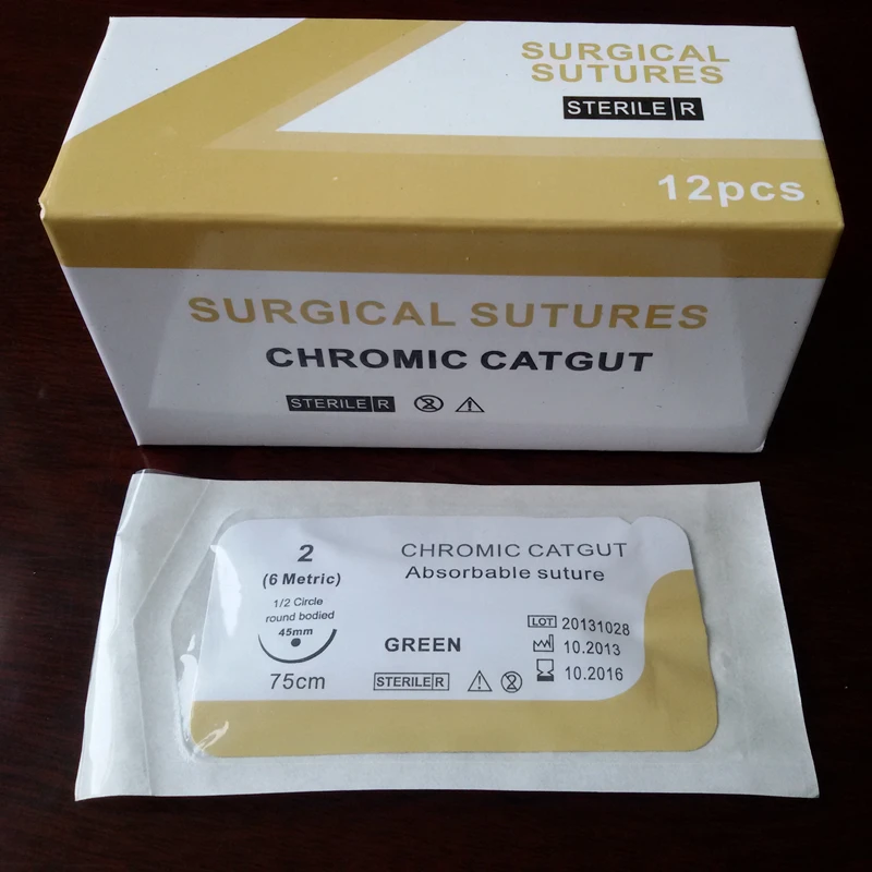 Absorbable Chromic catgut suture/CE&ISO/Factory price