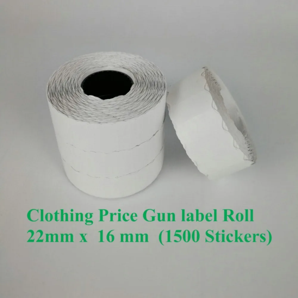 wave Clothing price label 22x12 mm 1500 stks glassin liner matt price tags