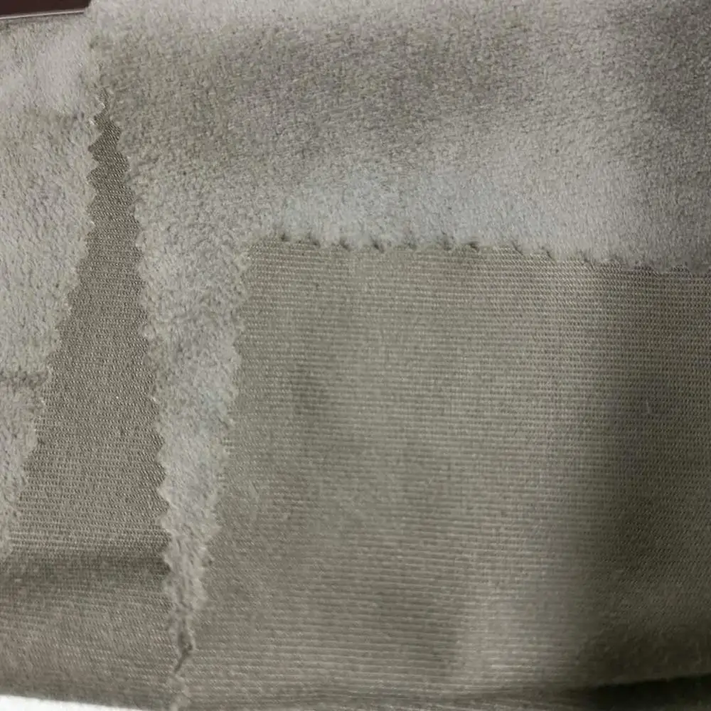  Китай 100% полиэстер замша ткань спандекс Джерси трикотажная стеклянная обивка искусственная 2/4 эластичная