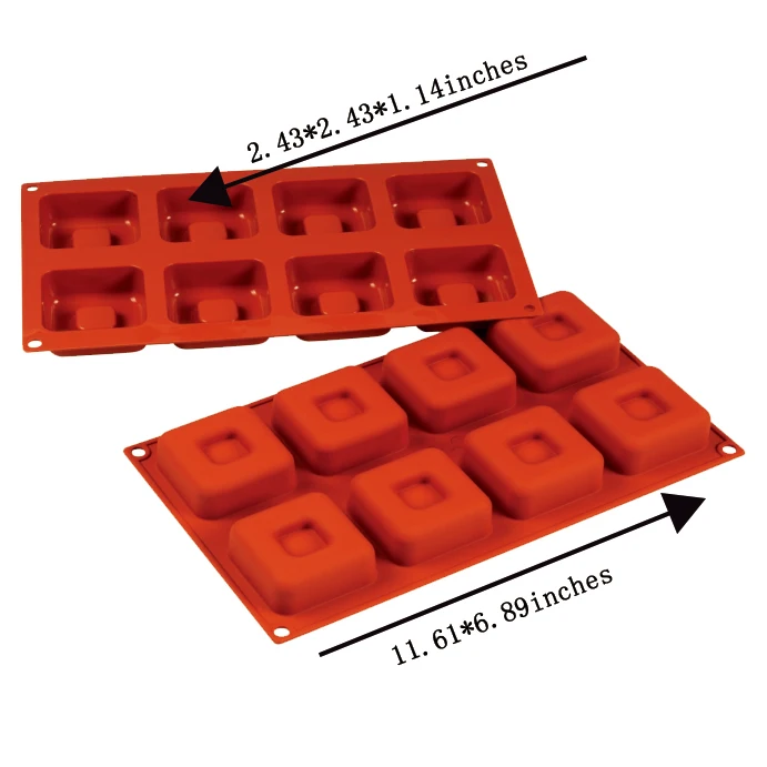 
square shape silicone cake mold chocolate candy tool silicone ice mold 