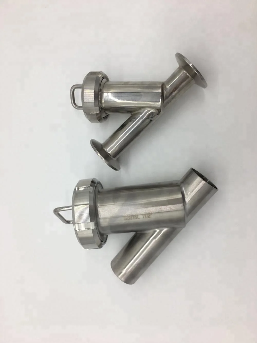 Sanitary Stainless Steel Welded/Clamped/Threaded Y Type Strainer