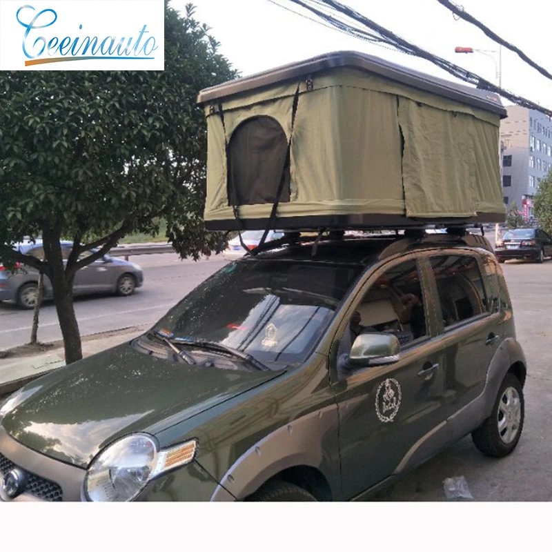 CeeinAuto ABS hard top car waterproof sunscreen hydraulic semi-automatic camping automatic car tent