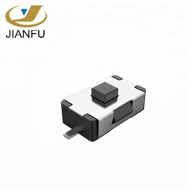 2 pin smd нормально закрытый переключатель такта с черным стволовым 12 В в dc