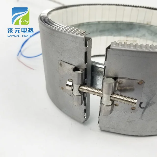 110 v Plastic Extruder Ceramic Band Heater hs Code with Thermocouple Holes