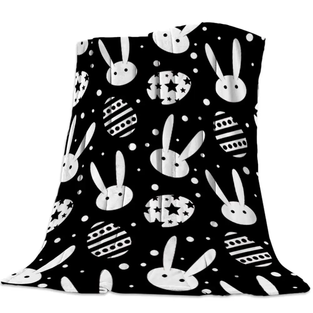 
Cartoon Rabbit Pattern Kids Weighted Blanket Fleece Baby Milestone Blanket 