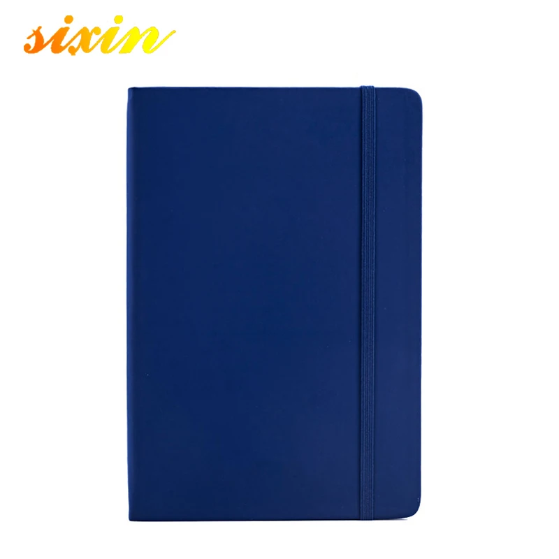 Hard Cover A5 Custom PU Leather Traveler Perfect Sewn Spiral Binding Notebook