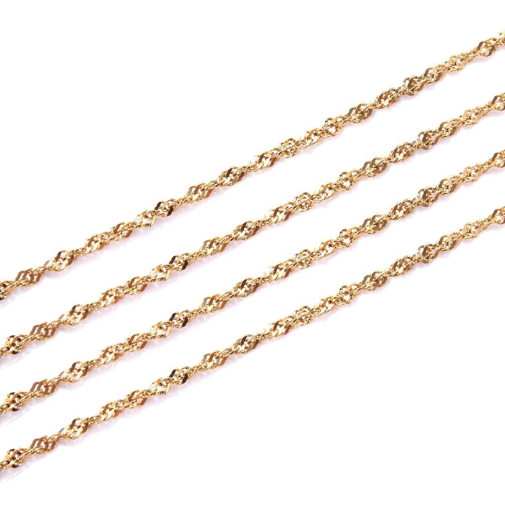 wholesale jewelry stainless steel singapore chain necklace for jewelry making