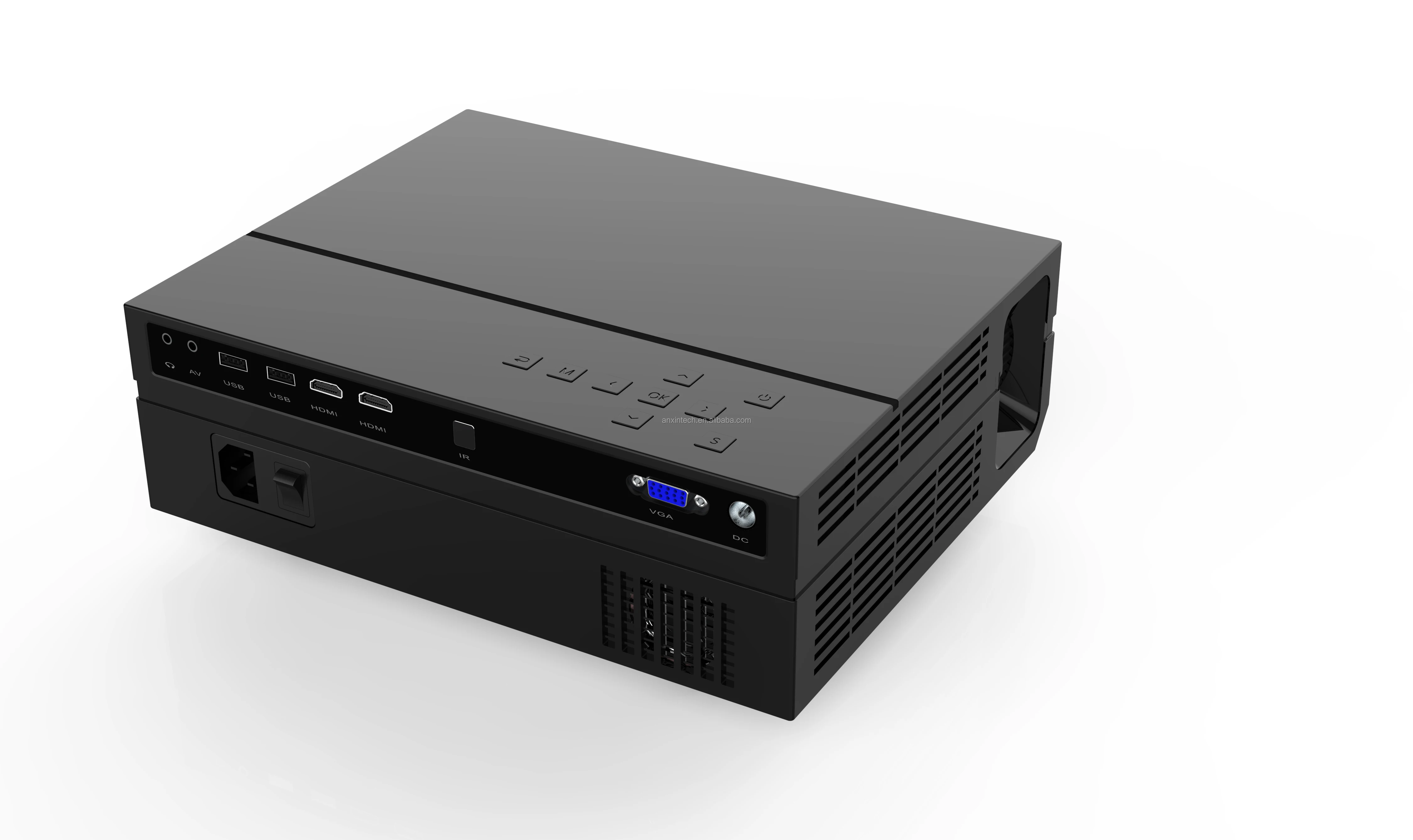 
Anxin Native Resolution 1920*1080p Contrast Ratio 4000:1 short throw projector christmas lights projector AN08 