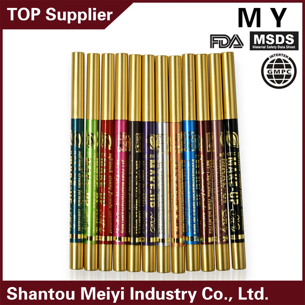 waterproof eyeliner,auto pencil of eyeliner,Long-lasting multi-color eyeliner MY702