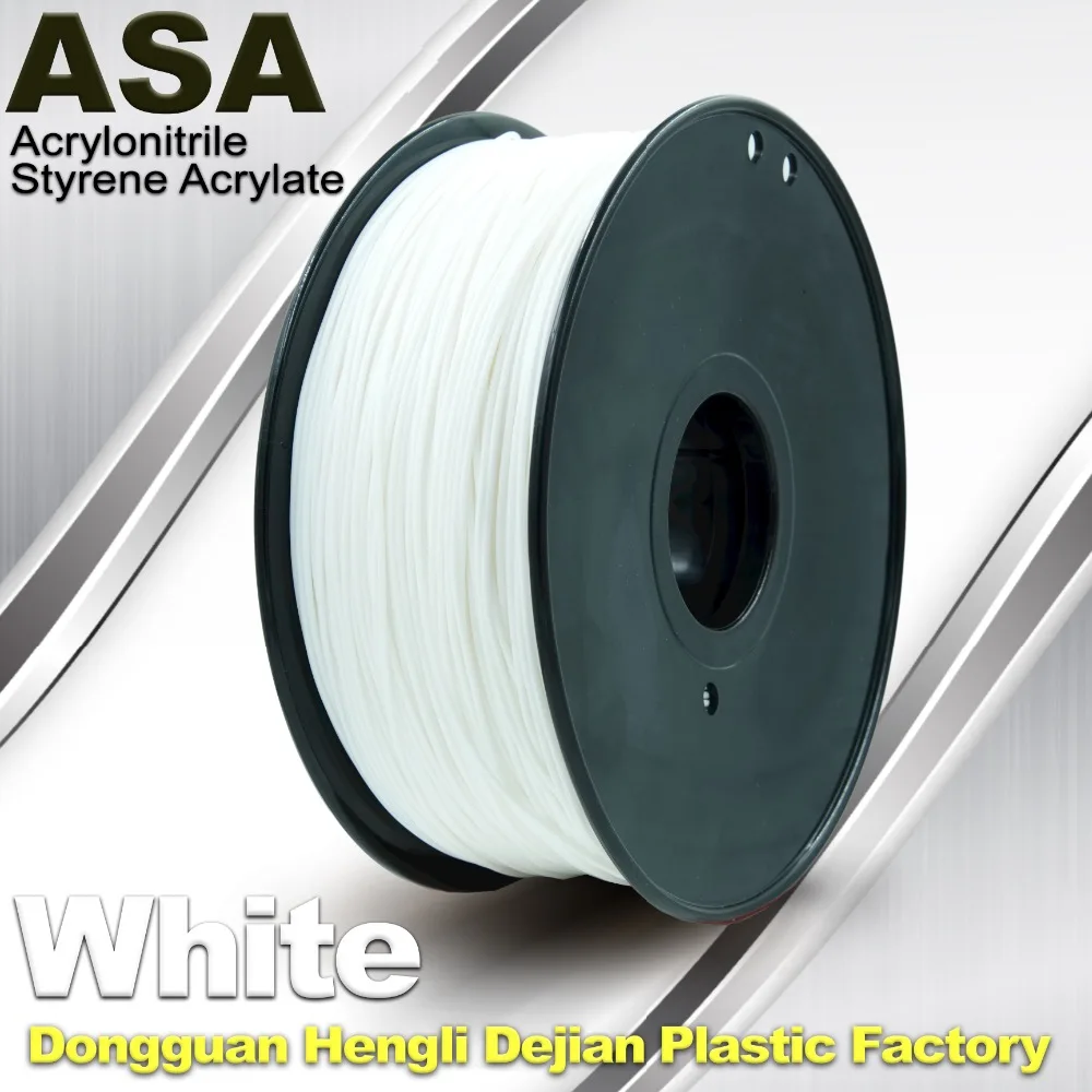 High quality 1.75mm ASA 3D printer filaments 1kg filament 3d printing materials imported plastic filament