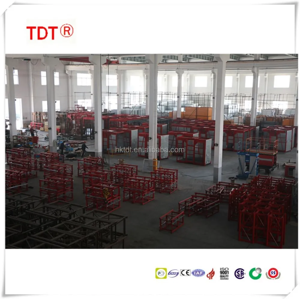 Building hoist mast section with rack and pinion,Outdoor elevator construction parts