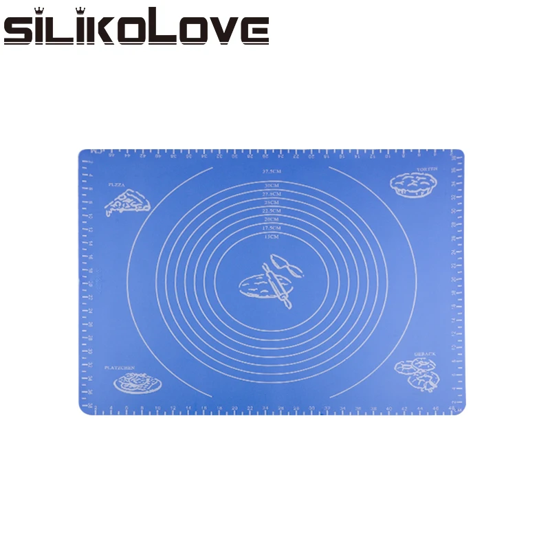 Reusable Non-Stick Silicone Pastry Rolling Baking Mat With Measurements