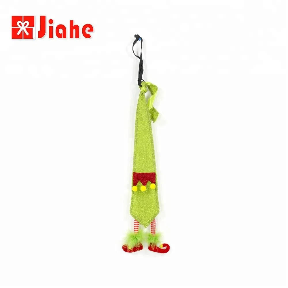 
Wholesale felt holiday christmas party necktie tie 