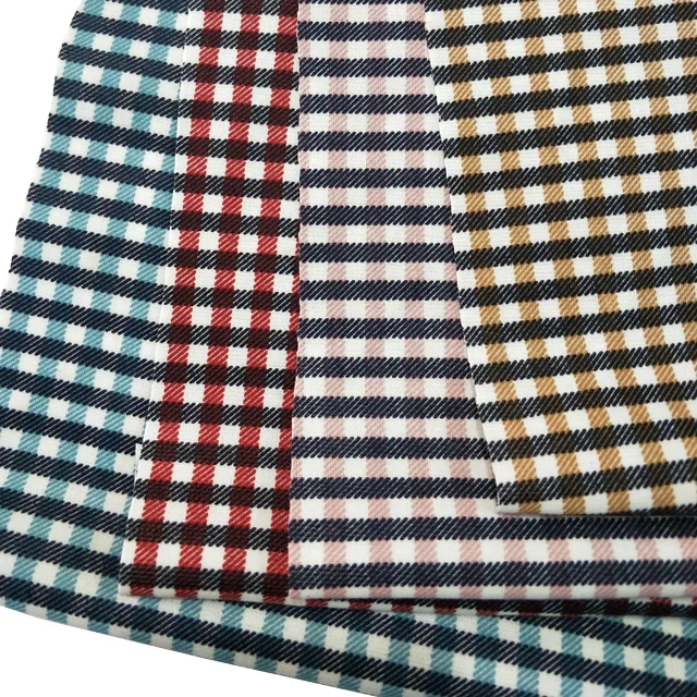 Shaoxing E-tex Polyester Spandex Ponte De Roma Knit Fashion Jersey Fabric Custom Paper Printing