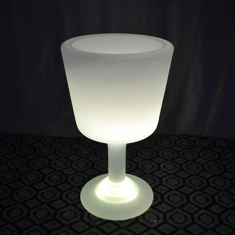 Wine cup LED ice bucket/garden party decorative wine bucket/ large beer  holders with LED lights