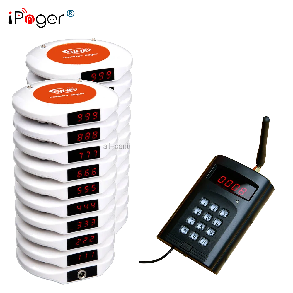Easy to use table caller wireless buzzer queue waiting system
