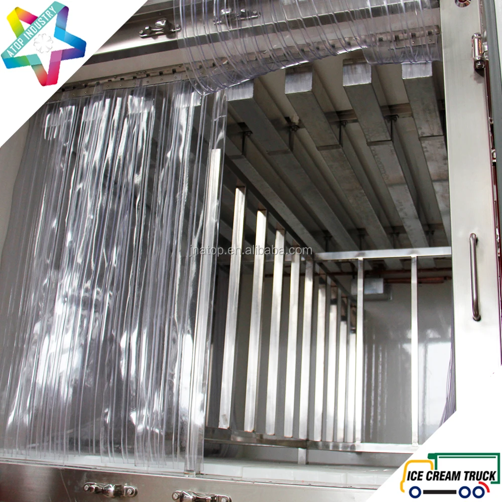 2.7m eutectic truck body for hyundai H100 truck chassis ice cream truck