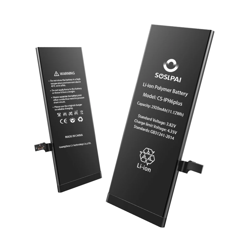 
Soslpai original mobile phone battery 2920mAh(11.12Wh) long life battery for iphone 6 plus 