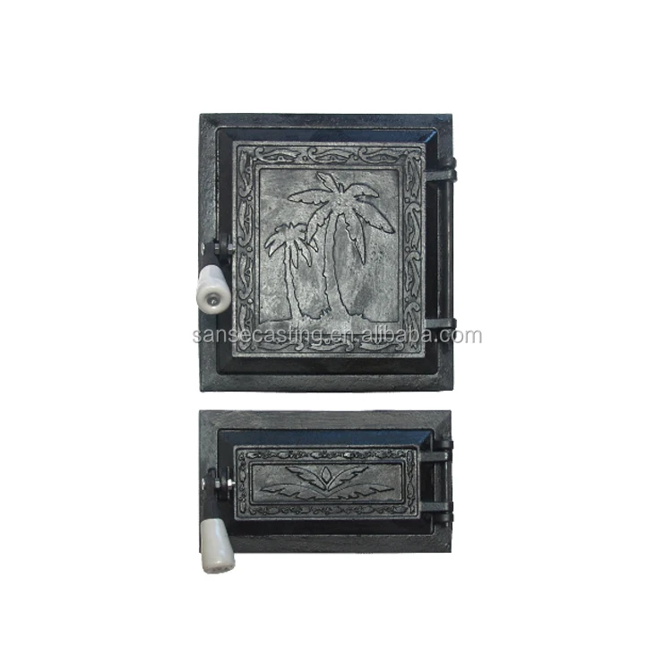 
China factory direct hot selling cast iron fireplace door 