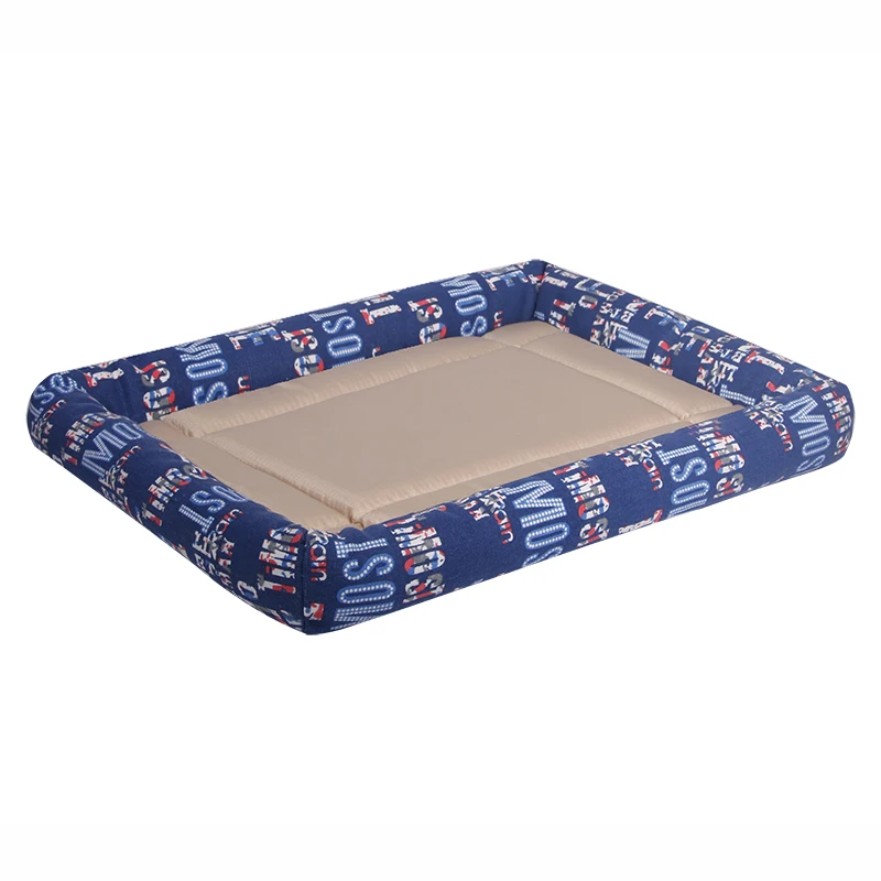 Wear and bite resistance breathable canvas fabric dog beds pet blanket for Dog Cat