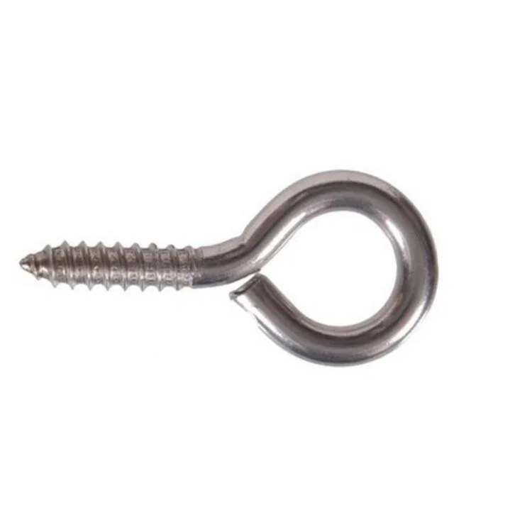 Open close hook swivel eye screw