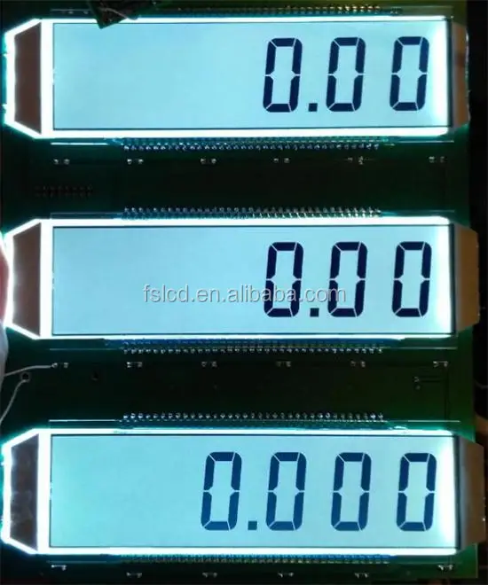 Customized Small Lcd Manufacturer Reflection 6 Digit 7 Segment Lcd Display Screen TN Positive Lcd Module