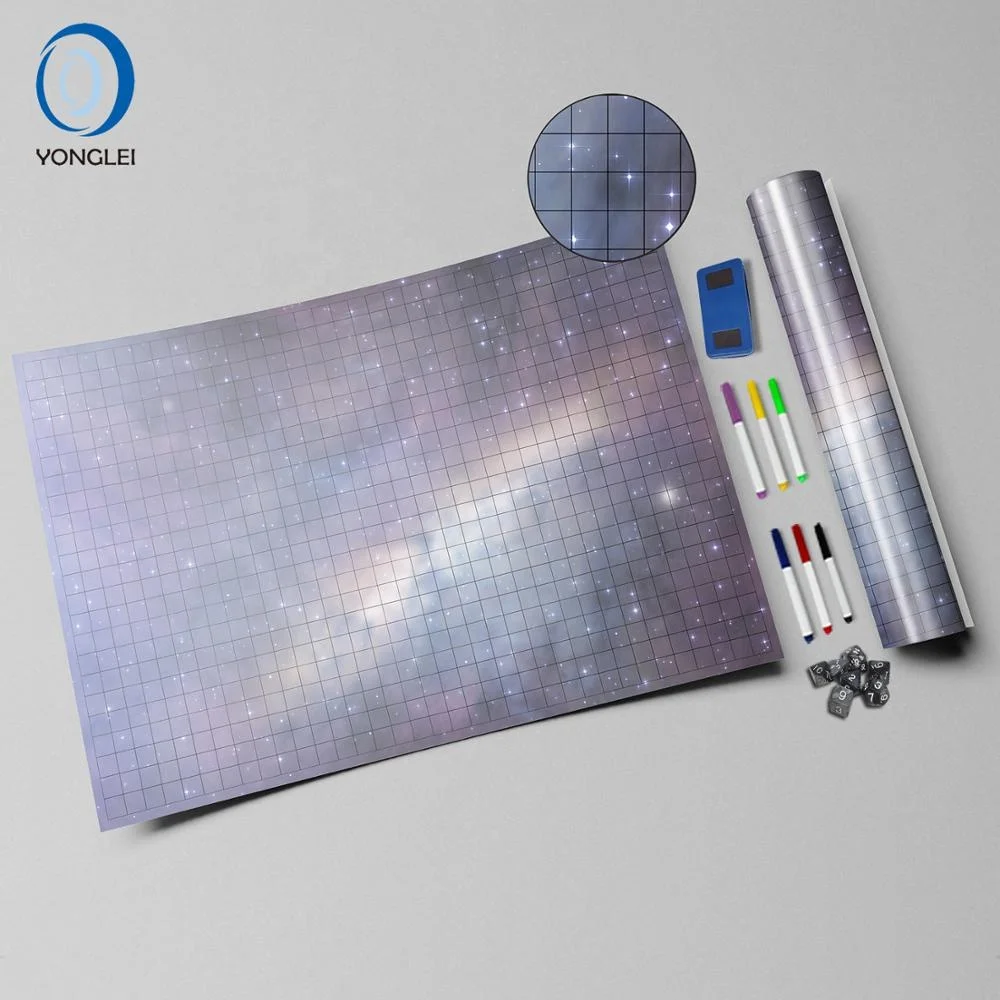 2.3-1A 1 Premium dry erase d&d battle map dungeons and dragons grid map