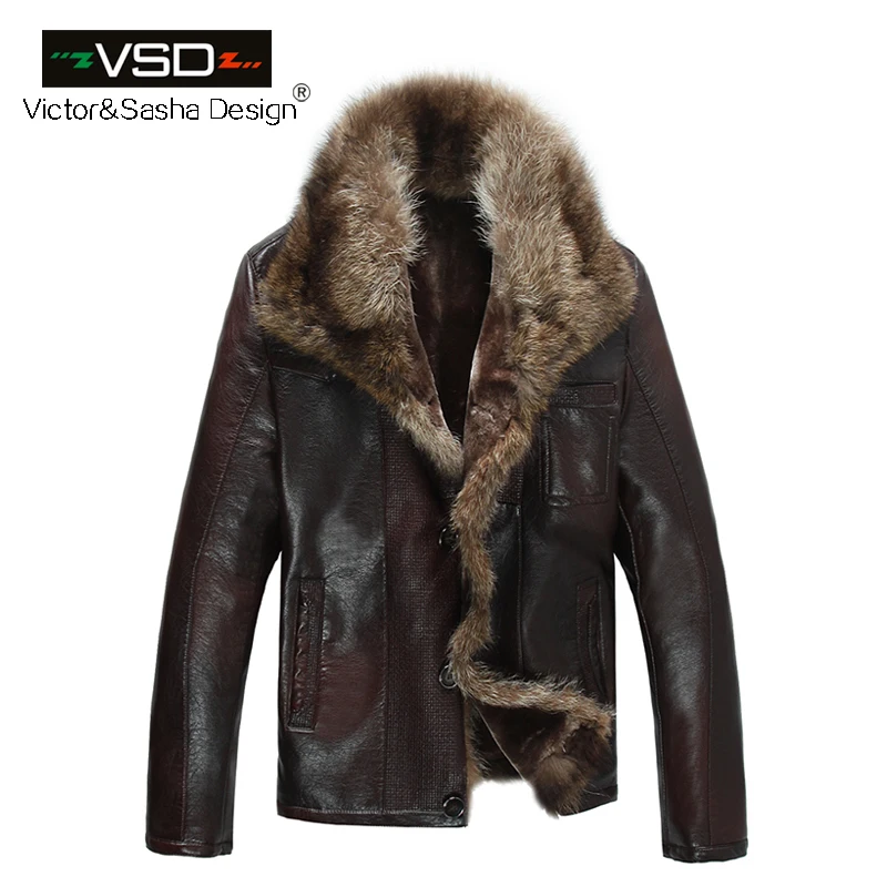 Promoción de Abrigo De Cuello De Piel Para Hombre - Compra