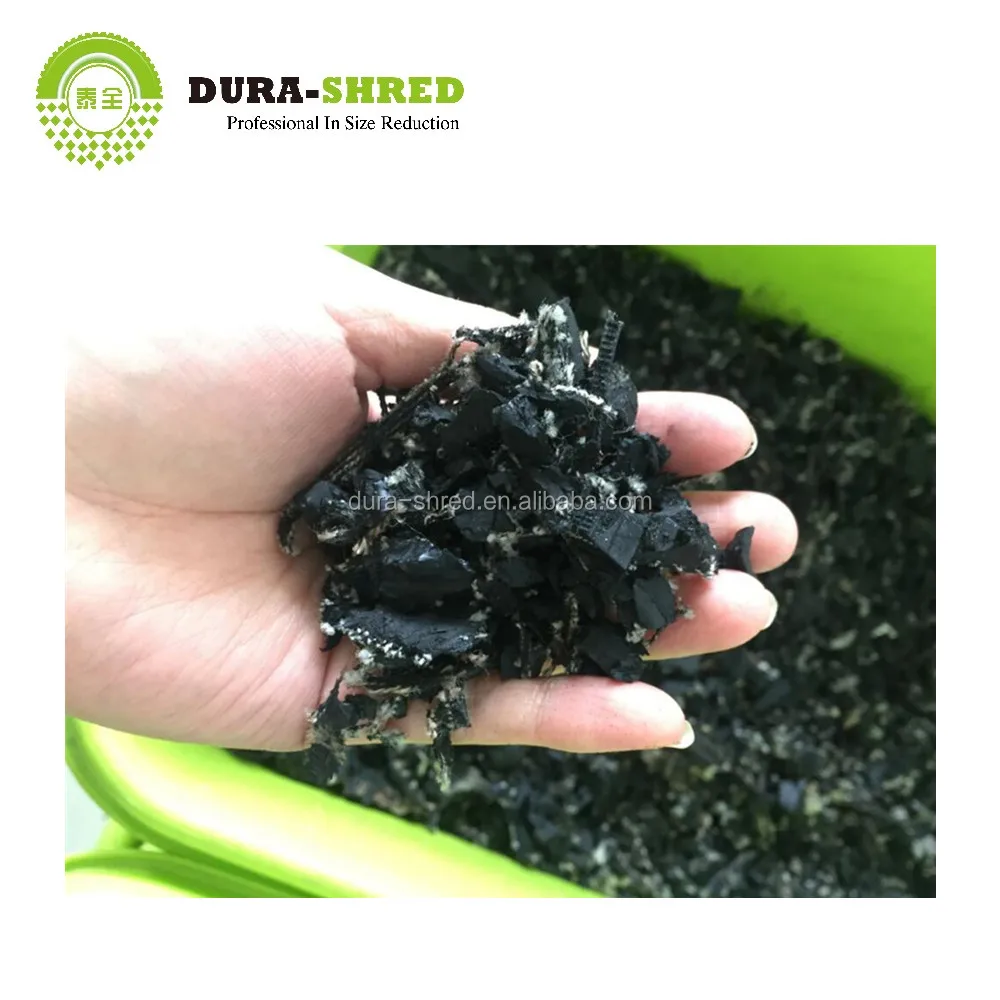 Double Shaft Shredder Dura Shred Shredded Tire Chips Manufacturer Tires Shredders