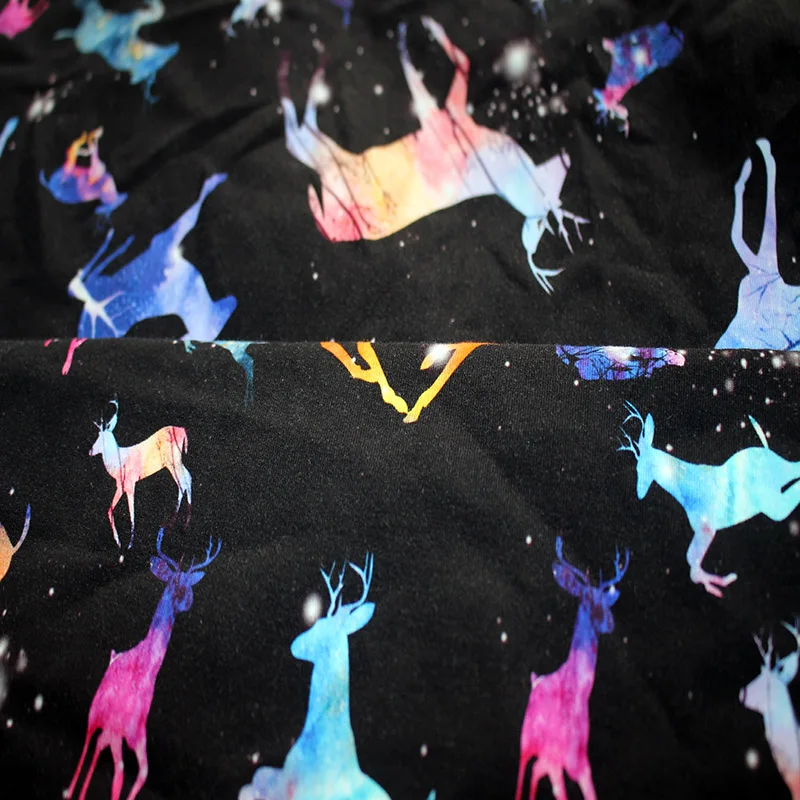 
Custom Printed Single Jersey Cotton Lycra Fabric 