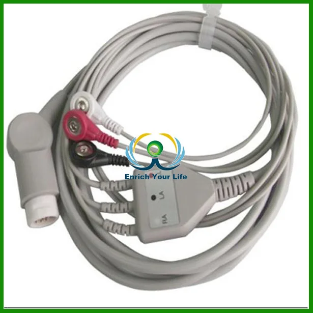 compatible MEK DB9 ecg patient cable medical ecg cable