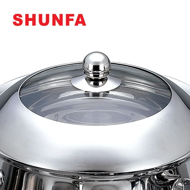 Кухонная посуда Shunfa 12 шт. Набор Антипригарной Посуды Из Нержавеющей Стали с медным дном набор посуды из нержавеющей стали