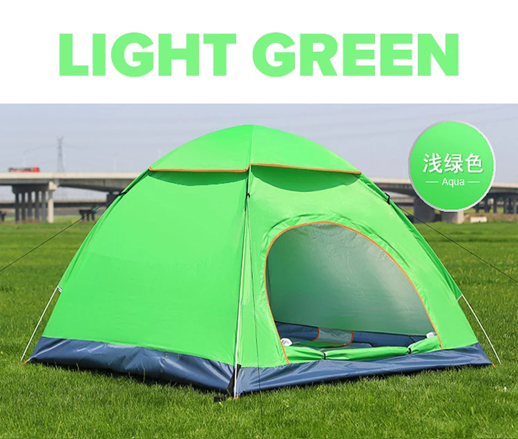 Easy quick opening 1 2 3 4 persons camping folding automatic tent