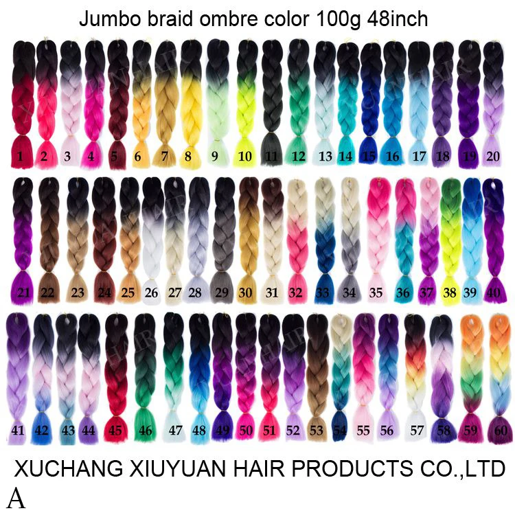 Ombre x pression hair Jumbo braids