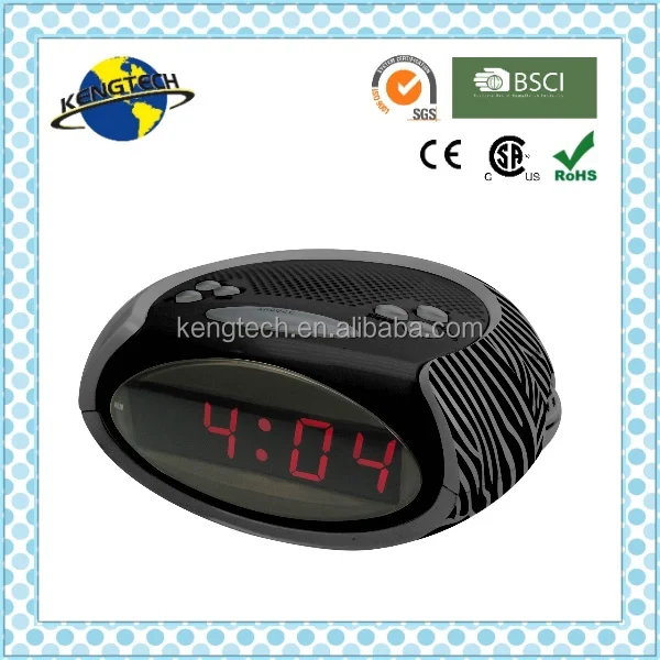 CT-386 Cheap Price Radio Oval Shape AM FM PLL Alarm Clock Radio